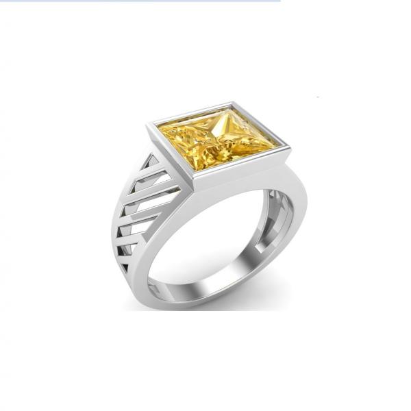 Silver Ring citrine Hinnoya